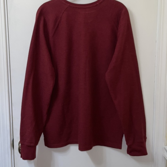 Goodfellow Men’s Maroon Long Sleeve Jersey Large EUC - Picture 9 of 9